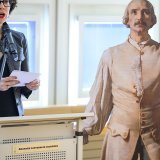 La présidente du Conseil d'Etat vaudois Christelle Luisier a participé mardi aux Archives cantonales au vernissage de l'exposition"Davel ou la vocation citoyenne", destinée aux gymnasiens.